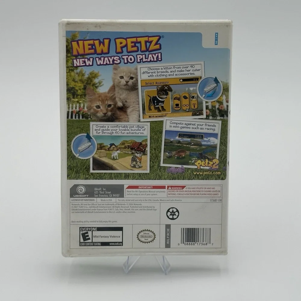 Petz Catz 2 (Nintendo Wii, 2007) With Manual CIB Complete